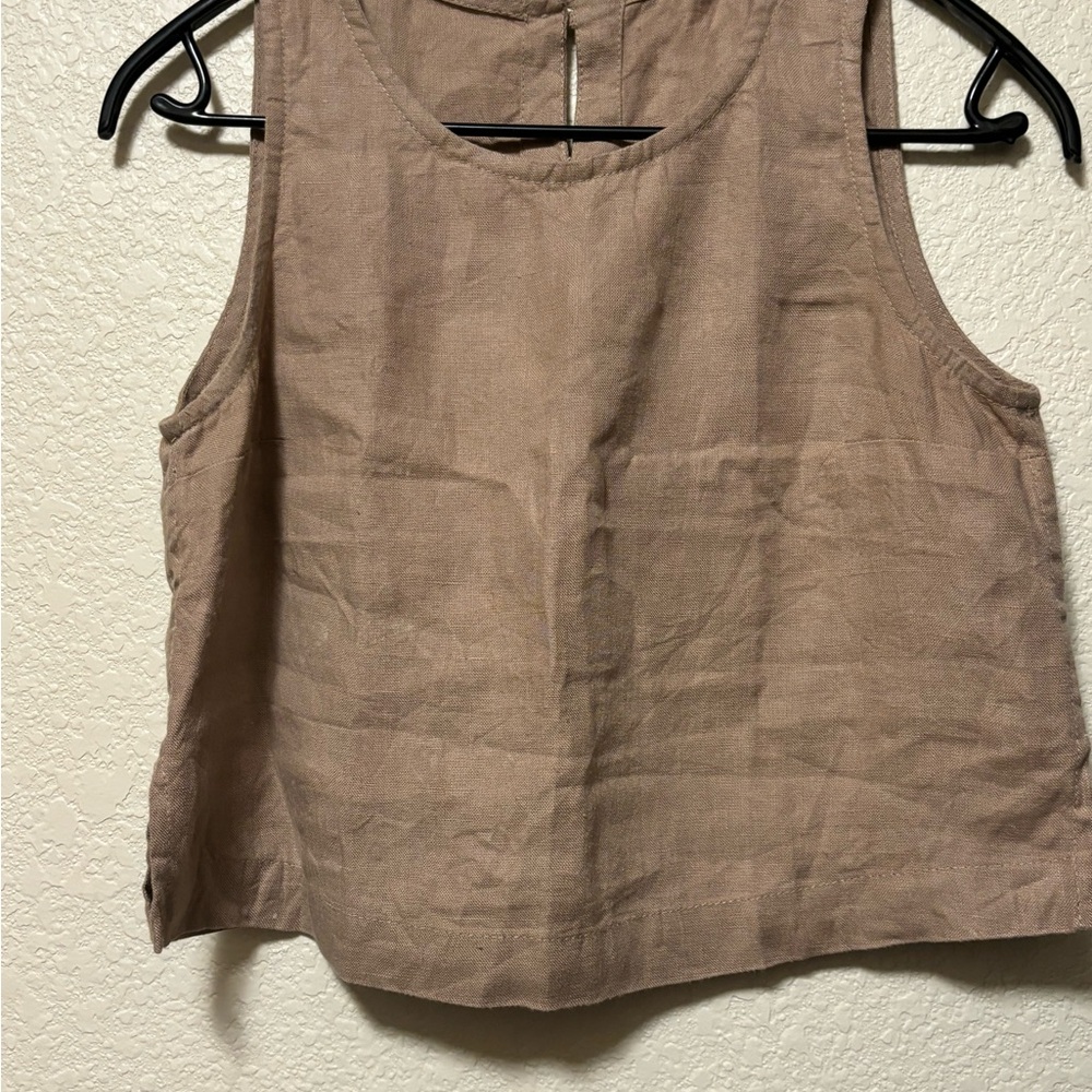 notPerfectLinen Bay linen top